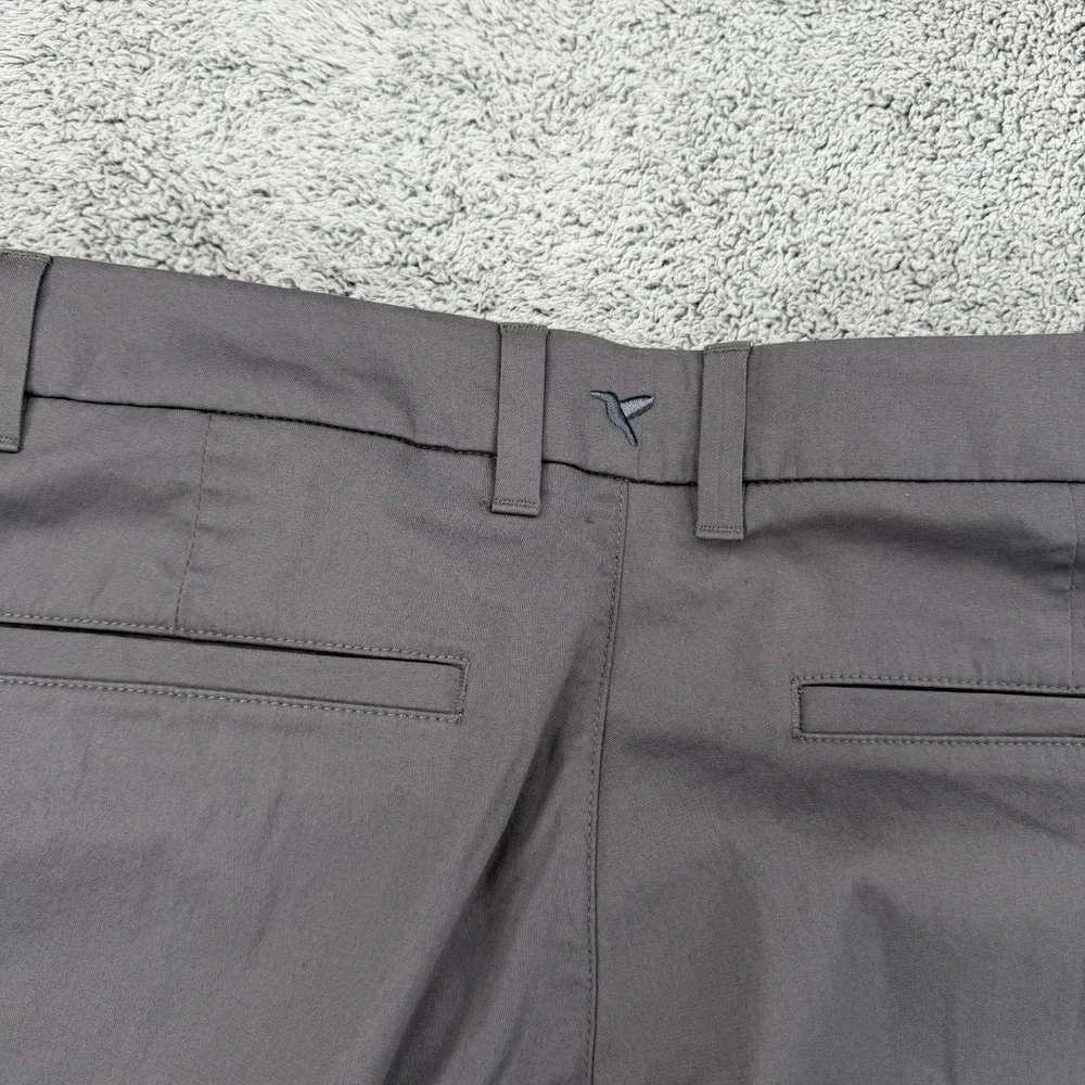 Birddogs Chino Pant Men 34x32 Dark Gray Performance Tech Zip Pocket Golf Trouser